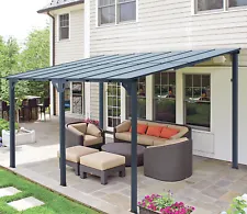 Metal Outdoor Pergola Gazebo Garden Awning Patio Canopy Rectangle SunShade 3size