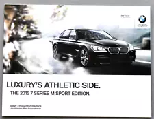 2015 BMW 7 SERIES M SPORT SALES BROCHURE CATALOG ~ 8 PAGES