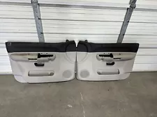 2007-2010 Chevy Silverado GMC SIERRA Grey Black FRONT DOOR PANELs Left Right