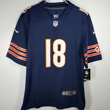 Chicago Bears Caleb Williams #18 Football Jersey Dark Blue Sewn S-4XL New