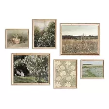 Vintage Wall Art French Country Decor for Bedroom,Vintage Posters for Room Ae...