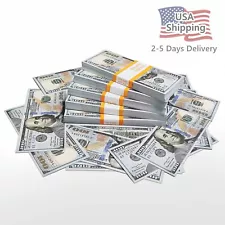 1000 PCS FAKE BANK GAMES PLAY MONEY KIDS CASH PAPER 100 DOLLAR BILLS $ PARTY