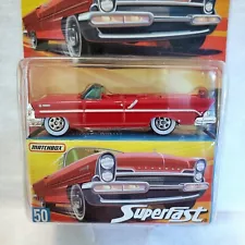 Matchbox Superfast 1957 Lincoln Premiere #50 Red For Sale