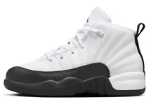 Little Kid's Jordan 12 Retro "Flip Taxi" White/Gym Red-Black (151186 162)