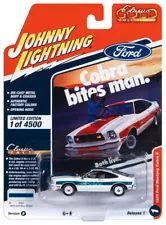 1978 Ford Mustang Cobra II White with Blue Stripes "Classic Gold Collection"