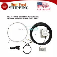 MLA-30+ Upgrade Loop Antenna Active Receiving 0.5 - 30MHz for Short Wave Radio