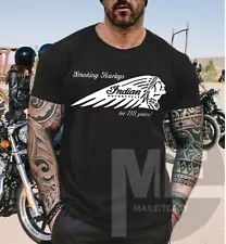 Indian Motorcycle Smoking Harleys for 118 years t-shirt tee fan gift