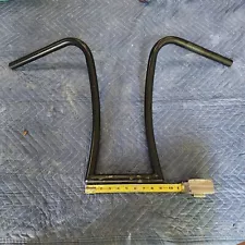 Nash Motorcycle Co. 18" Gimp Ape Hangers Matte Black Drilled for Chopper