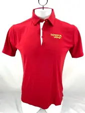 NEW Toyota Racing TRD Columbia Omni-Wick Sand Save Polo Shirt SS Red Men's M