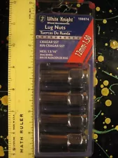 188574 Lug Nuts 4pc M12-1.50 Metric RIN Cragar SST, 13/16 hex, White Knight