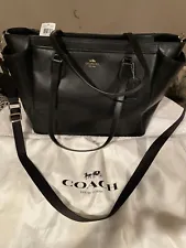Coach Black Side Pocket Diaper Bag Travel New With Tags