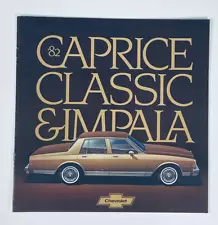 1982 Chevrolet Caprice & Impala Dealer Showroom Sales Brochure Guide Catalog