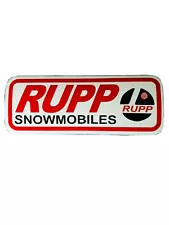 1-Vintage Remake RUPP Snowmobiles Sticker (New Vinyl). 3” X 7”