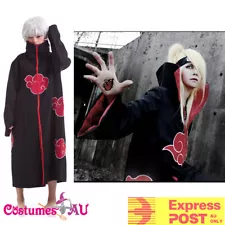 Naruto Akatsuki Costume Cloak Robe Anime Cosplay Uchiha Sasuke Itachi Outfits