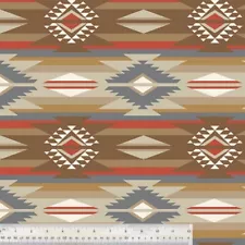 Sand Trailhead Native American Fleece Fabric - 60" Wide - Sold by Yard & Bolt