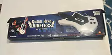 Guitar Hero White Wireless Guitar for PS2 -Red Octane - w/ Original Box - Tested