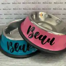 Personalised Pet Bowls Feeding/Drinking Food/Water Ideal for Cats Dogs