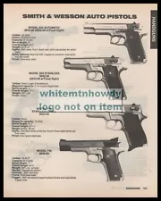 1989 SMITH & WESSON Model 645 Auto. 659 & 669 Stainless, 745 Pistol PRINT AD