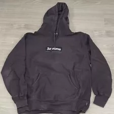 Supreme Box Logo Hoodie Dark Brown FW21 Medium