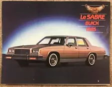 BUICK LESABRE Canadian Car Sales Brochure 1985 #GM-4618