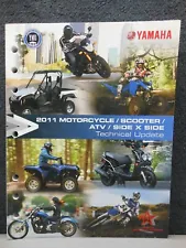 OEM YAMAHA 2011 MOTORCYCLE SCOOTER ATV QUAD SXS UTV TECHNICAL UPDATE MANUAL BOOK (For: Yamaha Raptor 125)