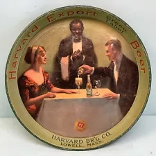 Harvard Beer Company Serving Tray Lowell, MA. 12” Diameter