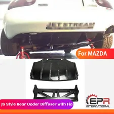 JS-Style FRP Fiber Rear Bumper Diffuser Lip Kit For Mazda MX5 NA Miata Roadster