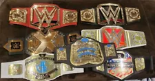 Lot of 7 WWE Kids Wrestling Belts Heavyweight Tag Team Womens Universal NXT