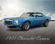 1971 Chevrolet Camaro Classic Collectors Ultra-Premium Custom Photo 8" x 10"