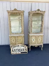 65496 Pair Custom Made Curio Cabinets