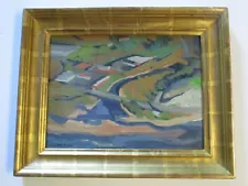 RAY CUEVAS PAINTING MAILBU LANDSCAPE CALIFORNIA HILLSIDE VIEW IMPRESSIONISM