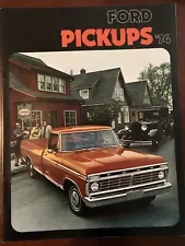 Original 1974 Ford Pickup Sales Brochure Catalog F-100 F-250 F-350 Ranger Truck