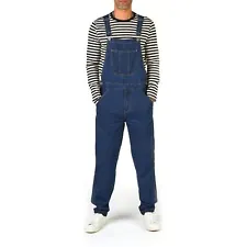 Men's Denim Dungarees Heavy Duty Bib & Brace Jumpsuit Overall Workwear Pants