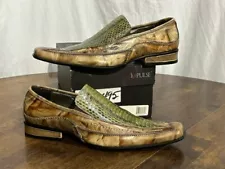 Vintage Impulse Mens Genuine Snake Skin Shoes Size US 10M Leather