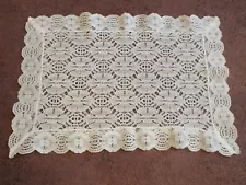 Collectible Beautiful Lace Doily Table Linen White 13 x 10" NICE