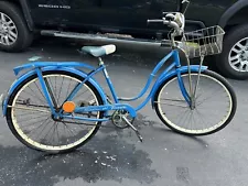 Blue Vintage Schwinn Tornado 26” Bicycle