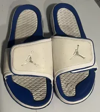 Nike Jordan Hydro 2 Slide White Cream Blue Mens Size US 12 312527-111 EUC