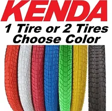 1 or 2PAK Kenda K841 Kontact 20"x 1.95" / 2.25" BMX Bike Tires FreeStyle Street