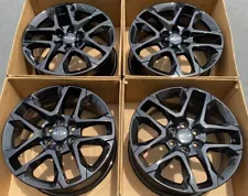 18" Chevrolet Traverse Gloss Black wheels rims Factory OEM 2022 set 4 5843 Chevy