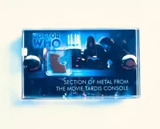 Doctor Who Movie Prop TARDIS console Metal 1996 mini display with COA.