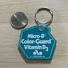 New ListingA.L Laboratories Micro-D Color-Guard Vitamin D3 Promo Keychain Key Ring #42334