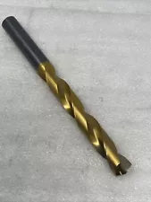 47/64” (.7344) Kooltwist Coolant Through Solid Carbide Drill Bit, TiN Coated