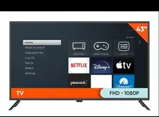 ONN 100133209 43 " inch Class FHD (1080p) Smart LED Black TV Television