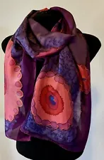 hand painted silk scarves for sale