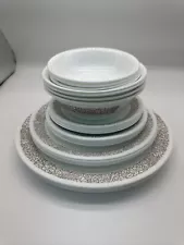 New ListingCorelle Woodland Brown Dishes 4 Place Setting Vintage. Please See Pictures