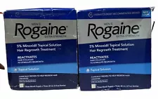 2 Rogaine 60ml Topical Hair Solution for Men! SALE *Read Description*