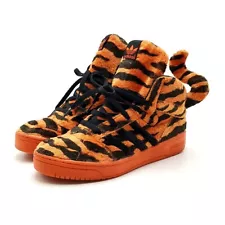 Adidas Jeremy Scott JS Tiger Tail Orange Black Sneaker M29010 US11.5 No Box VG