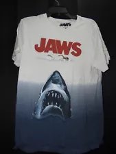 jaws Unisex T-Shirt blue & white & red M (B8)