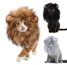 Lion Mane for Cats, Funny Halloween Costume for Cats, Snoods for Cats