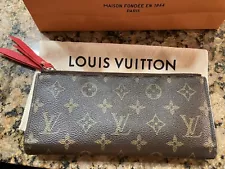 Louis Vuitton Monogram Adele Wallet Red